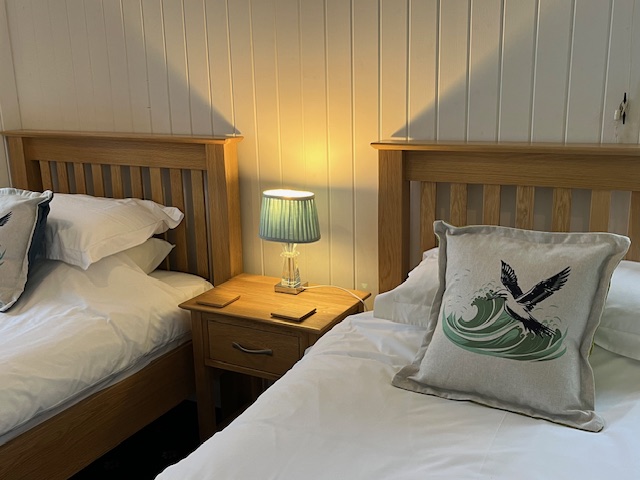 Beds in Room 5 of Hartland Quay
