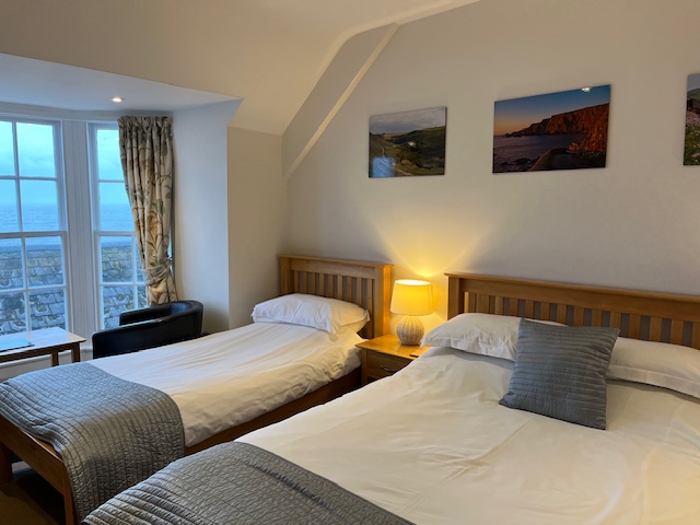The Sea View Family Room at The Hartland Quay Hotel